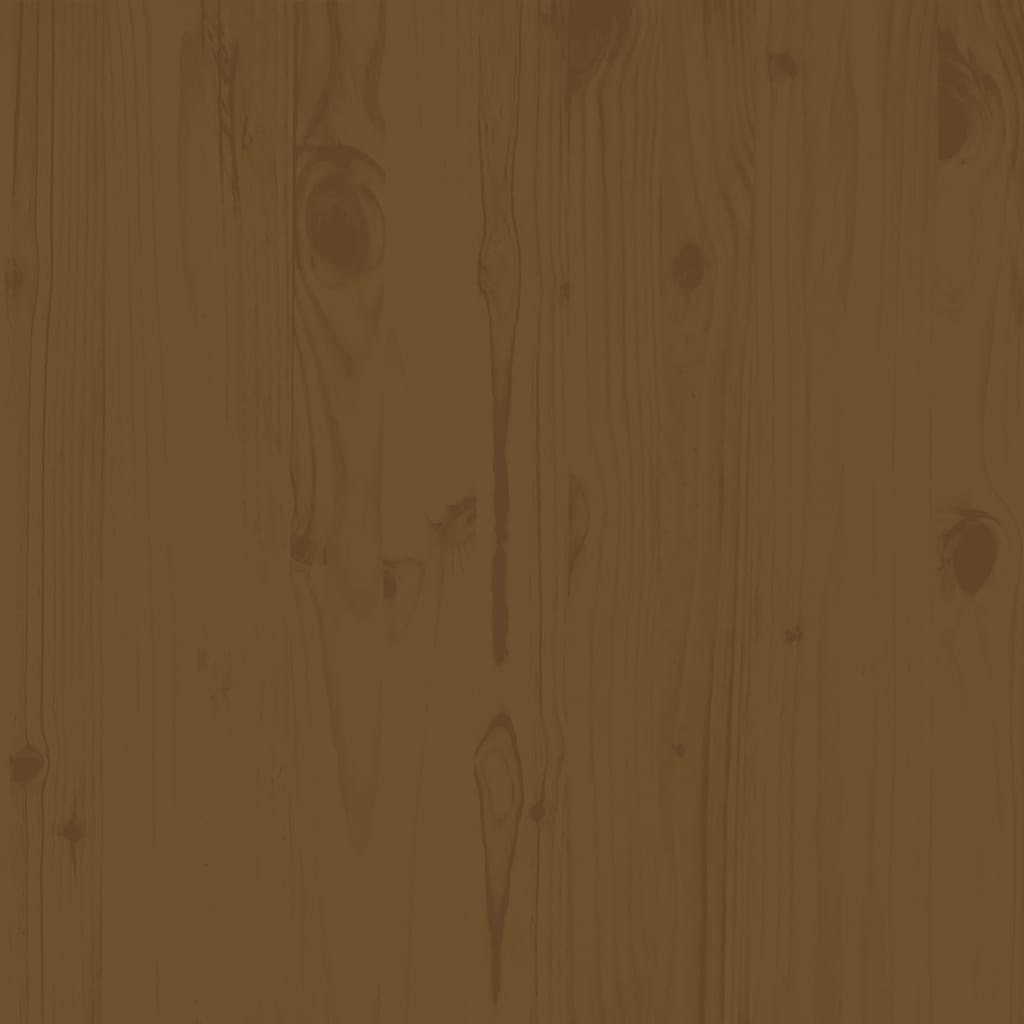 Divani Angolari da Giardino 2pz Ambrati Legno Massello di Pino 805678