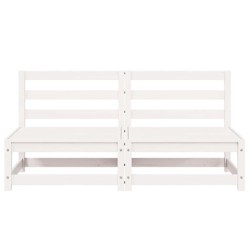 Divani Centrali da Giardino 2 pz in Massello di Pino Bianco cod mxl 44256