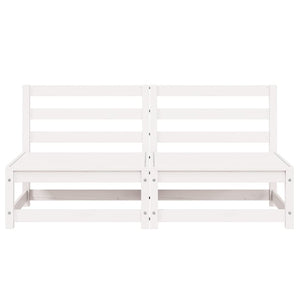 Divani Centrali da Giardino 2 pz in Massello di Pino Bianco cod mxl 44256