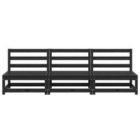 Divani Centrali Giardino 3 pz in Massello di Pino Nero cod mxl 39523