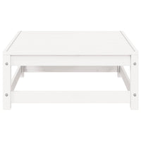 Set Divani da Giardino 3 pz Bianchi in Legno Massello di Pino 805701