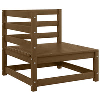 Set Salotto da Giardino 3 pz Ambrato in Legno Massello di Pino 805708