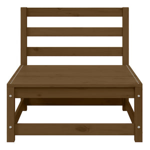 Divano Centrale da Giardino con Cuscini Crema Massello di Pino 805723