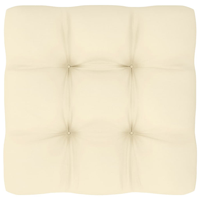 Divano Centrale da Giardino con Cuscini Crema Massello di Pino 805723