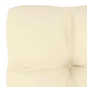 Divano Centrale da Giardino con Cuscini Crema Massello di Pino 805723