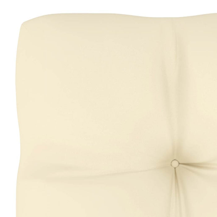 Divano Centrale da Giardino con Cuscini Crema Massello di Pino 805723