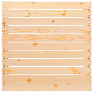 Poggiapiedi da Giardino con Cuscino in Legno Massello di Pino 805725