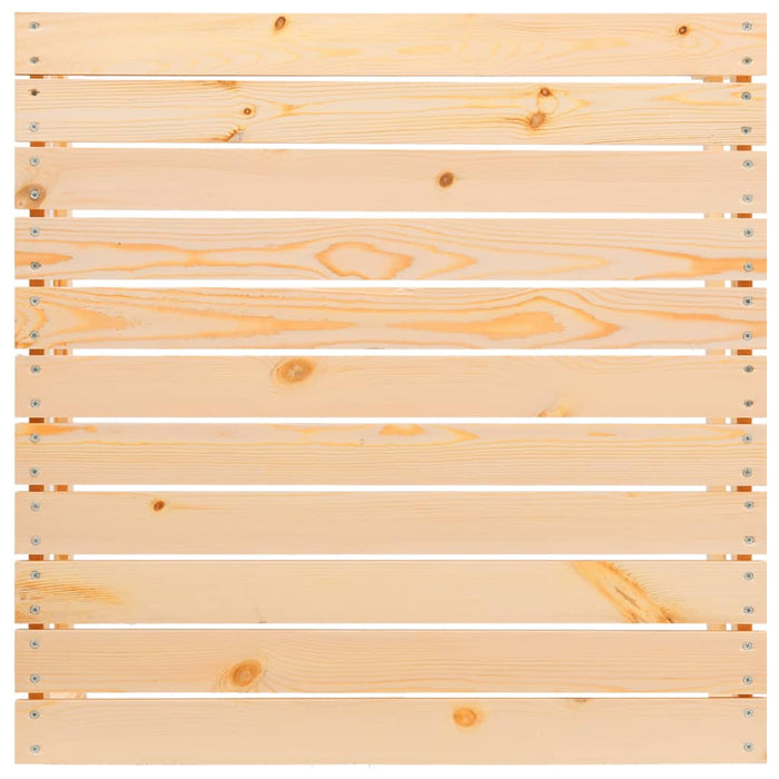 Poggiapiedi da Giardino con Cuscino in Legno Massello di Pino 805725