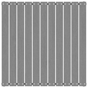 Sgabello da Giardino con Cuscino Grigio Legno Massello di Pino 805727