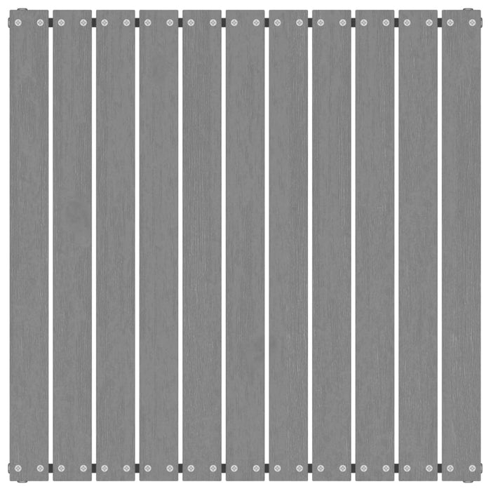 Sgabello da Giardino con Cuscino Grigio Legno Massello di Pino 805727