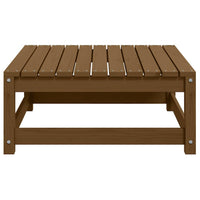 Sgabello da Giardino con Cuscino Marrone ambra in Legno di Pino 805728