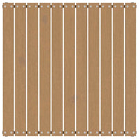 Sgabello da Giardino con Cuscino Marrone ambra in Legno di Pino 805728