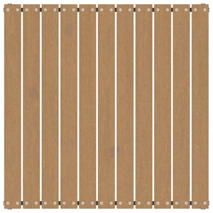 Sgabello da Giardino con Cuscino Marrone ambra in Legno di Pino 805728