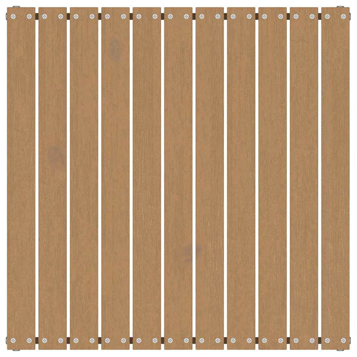 Sgabello da Giardino con Cuscino Marrone ambra in Legno di Pino 805728