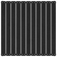 Sgabello da Giardino con Cuscino Nero in Legno Massello di Pino 805729