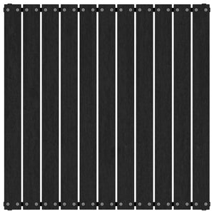 Sgabello da Giardino con Cuscino Nero in Legno Massello di Pino 805729