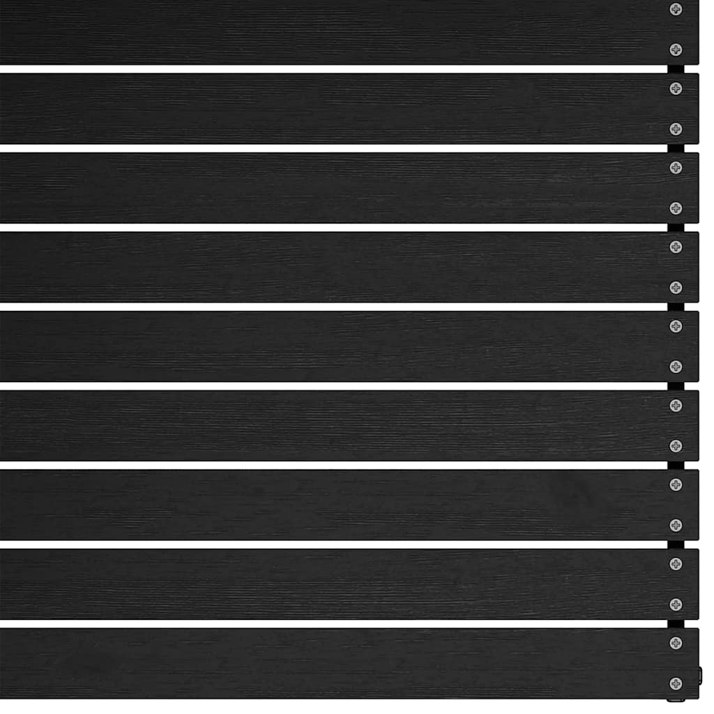 Divano da Giardino a 2 Posti con Cuscini Nero Massello di Pino 805734