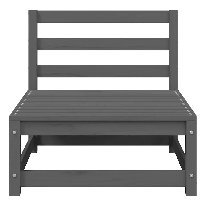 Divani Centrali Giardino con Cuscini Grigi 2 pz Pino Massellocod mxl 70734