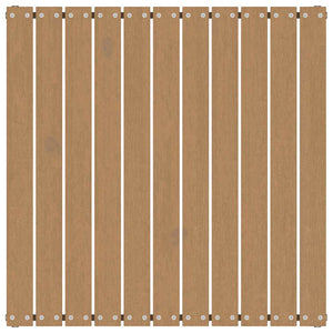 Poggiapiedi da Giardino e Cuscini 2 pz Marrone ambra Legno Pino 805743