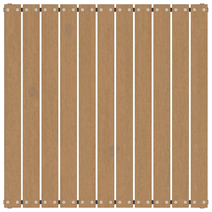 Poggiapiedi da Giardino e Cuscini 2 pz Marrone ambra Legno Pino 805743