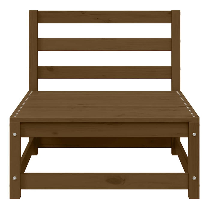 Set Divani da Giardino 2 pz e Cuscini ambra in Massello di Pino 805763