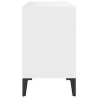 Mobile TV con Gambe-Credenza TV-Console TV in Metallo Bianco 69,5x30x50 cm