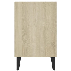 Mobile TV con Gambe-Credenza TV-Console TV in Metallo Rovere Sonoma 103,5x30x50 cm