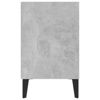 Mobile TV con Gambe-Credenza TV-Console TV in Metallo Grigio Cemento 103,5x30x50 cm
