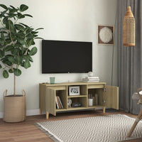 Mobile TV con Gambe-Credenza TV-Console TV in Legno Rovere Sonoma 103,5x30x50 cm