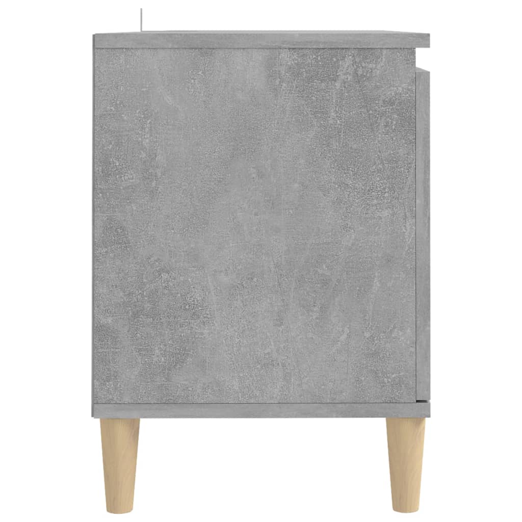 Mobile TV con Gambe-Credenza TV-Console TV in Legno Grigio Cemento 103,5x30x50 cm