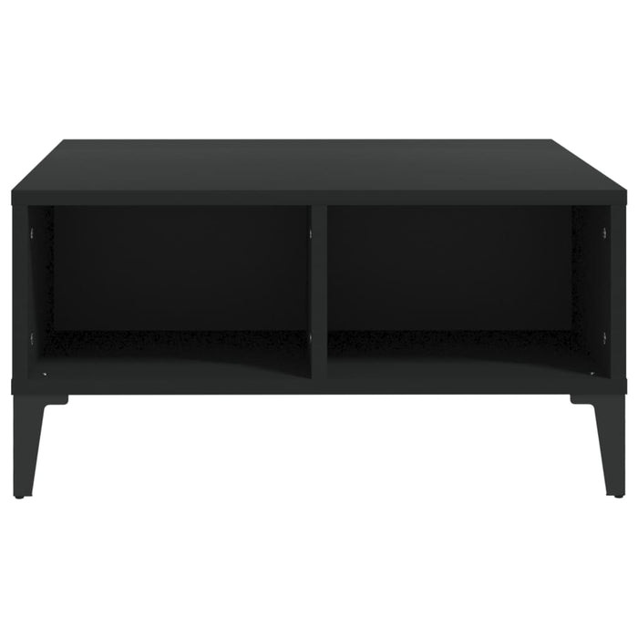 Tavolino da Salotto Nero 60x60x30 cm in Legno Multistrato 805987