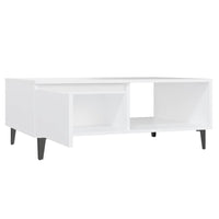Tavolino da Salotto Bianco 90x60x35 cm in Truciolato cod mxl 29756