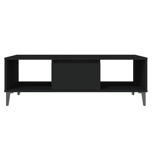 Tavolino da Salotto Nero 103,5x60x35 cm in Legno Multistrato 806023