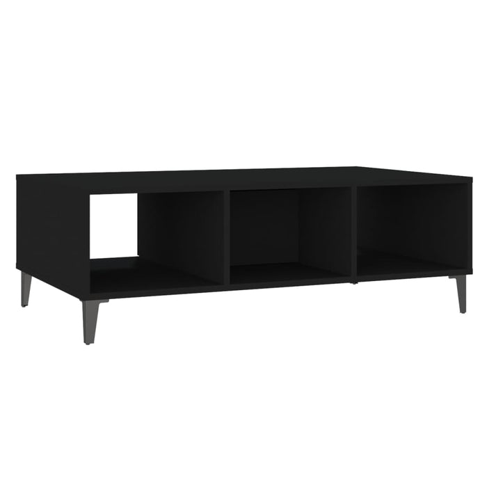 Tavolino da Salotto Nero 103,5x60x35 cm in Legno Multistrato 806023