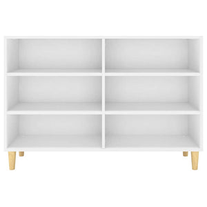 Credenza Bianca 103,5x35x70 cm in Legno Multistrato cod mxl 74111