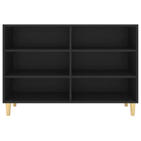 Credenza Nera 103,5x35x70 cm in Legno Multistrato 806032