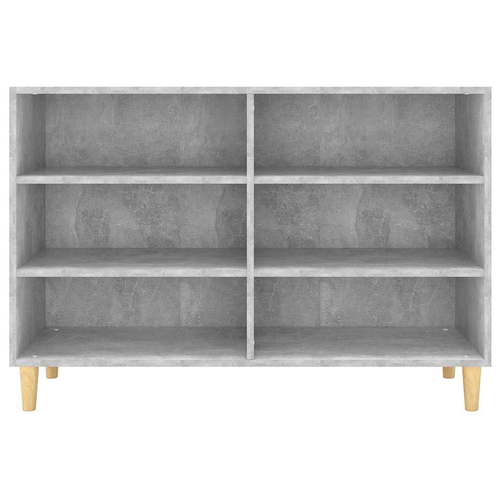Credenza Grigio Cemento 103,5x35x70 cm in Legno Multistrato 806035