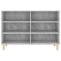 Credenza Grigio Cemento 103,5x35x70 cm in Legno Multistrato 806035