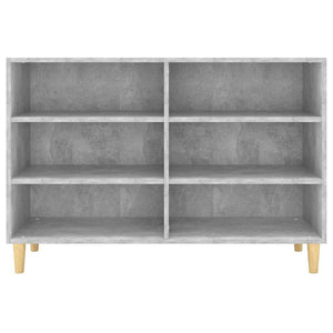 Credenza Grigio Cemento 103,5x35x70 cm in Legno Multistrato 806035