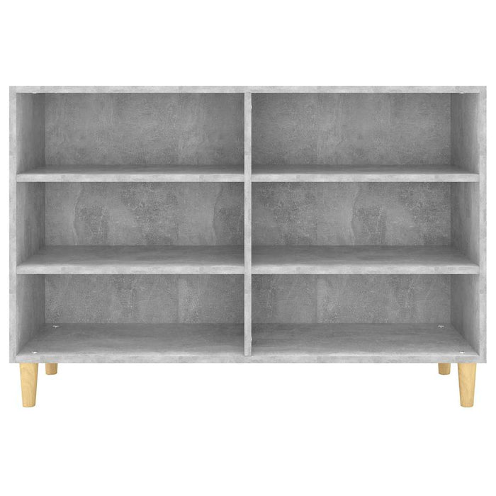 Credenza Grigio Cemento 103,5x35x70 cm in Legno Multistrato 806035