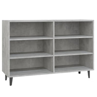 Credenza Grigio Cemento 103,5x35x70 cm in Legno Multistrato 806044