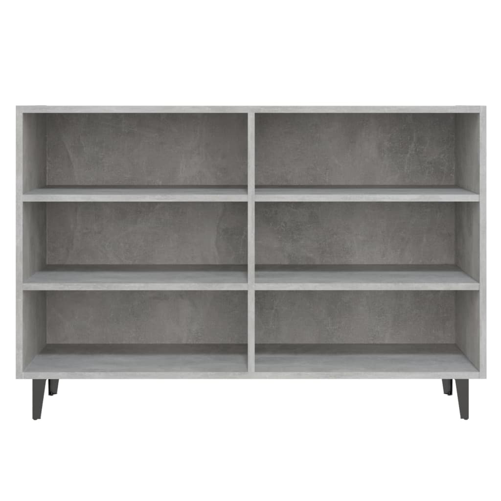 Credenza Grigio Cemento 103,5x35x70 cm in Legno Multistrato 806044