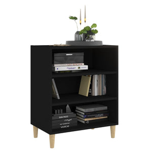 Credenza-Buffet-Armadio da cucina Nera 57x35x70 cm in Legno Multistrato 787701