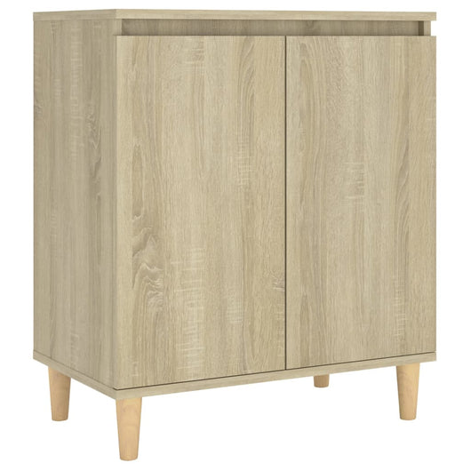 Credenza-Buffet con Gambe Legno Massello Sonoma 60x35x70cm Multistrato