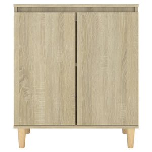 Credenza-Buffet con Gambe Legno Massello Sonoma 60x35x70cm Multistrato