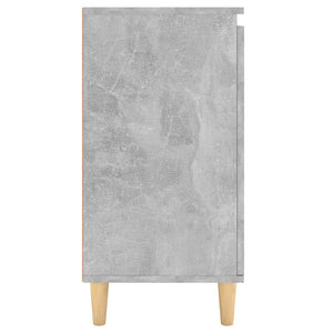 Credenza Gambe Massello Grigio Cemento 60x35x70cm Multistrato 806071