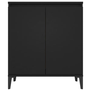Credenza Nera 60x35x70 cm in Legno Multistrato 806077