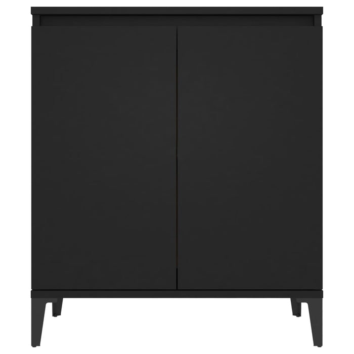 Credenza Nera 60x35x70 cm in Legno Multistrato 806077