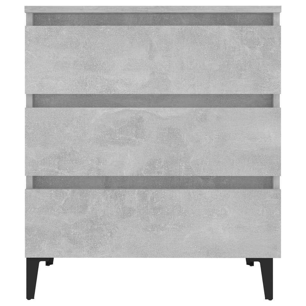 Credenza Grigio Cemento 60x35x69 cm in Legno Multistrato 806098