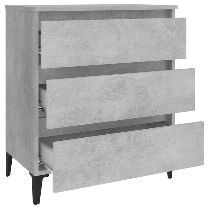 Credenza Grigio Cemento 60x35x69 cm in Legno Multistrato 806098